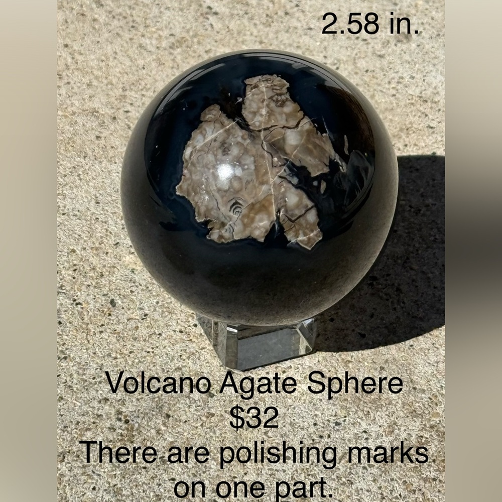 Volcano Agate Sphere